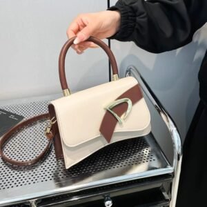 العصرية لون نقي حقيبة مربعة صغيرة الحضرية الحد الأدنى حقيبة يد نسائية