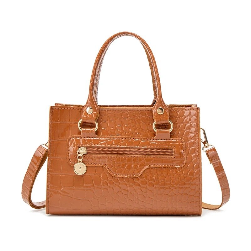 6 ألوان ريترو بلون بولي Leather حقائب كتف جلدية - الصورة 10