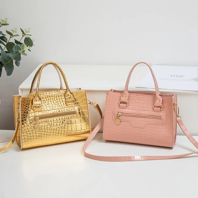 6 ألوان ريترو بلون بولي Leather حقائب كتف جلدية - الصورة 4